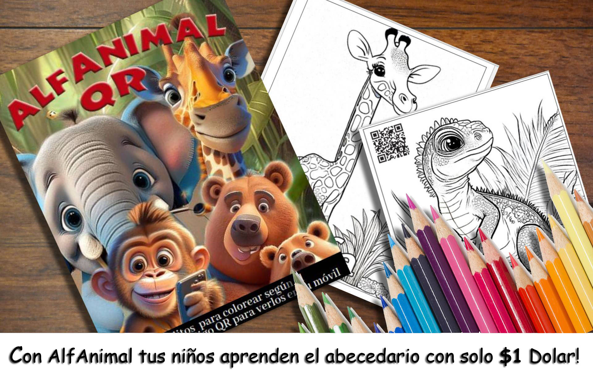 AlfAnimal QR - Libro Interactivo para Aprender el Alfabeto Español